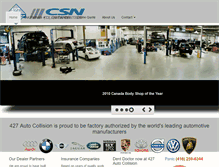 Tablet Screenshot of 427autocollision.com